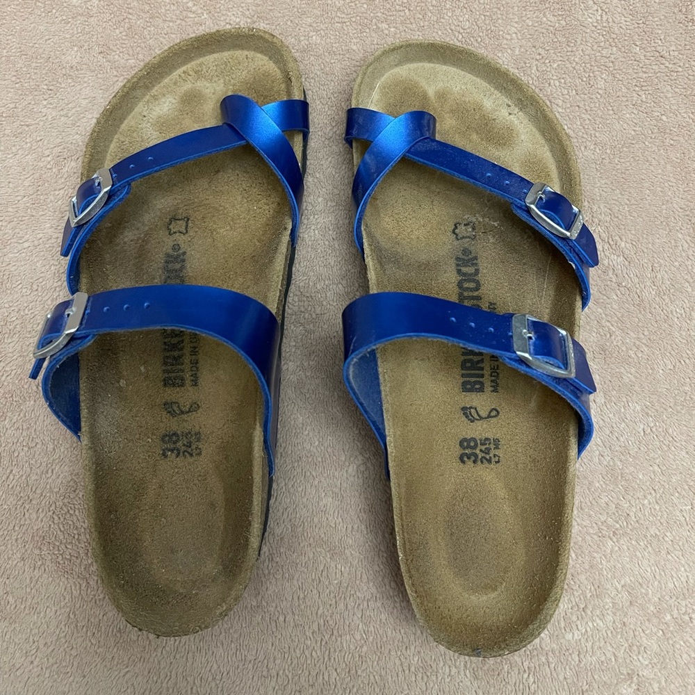 Birkenstock Electric Metallic Ocean Mayari Sandal, Size 9